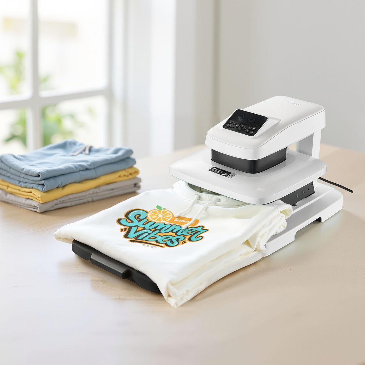 VEVOR Auto Heat Press Machine, 15 x 15 inch, T-Shirt Press Machine with Auto Release and Adjustable Pressure, Digital Display, Rapid Heating, for Sublimation, Vinyl, Heat Transfer Projects, White VEVOR