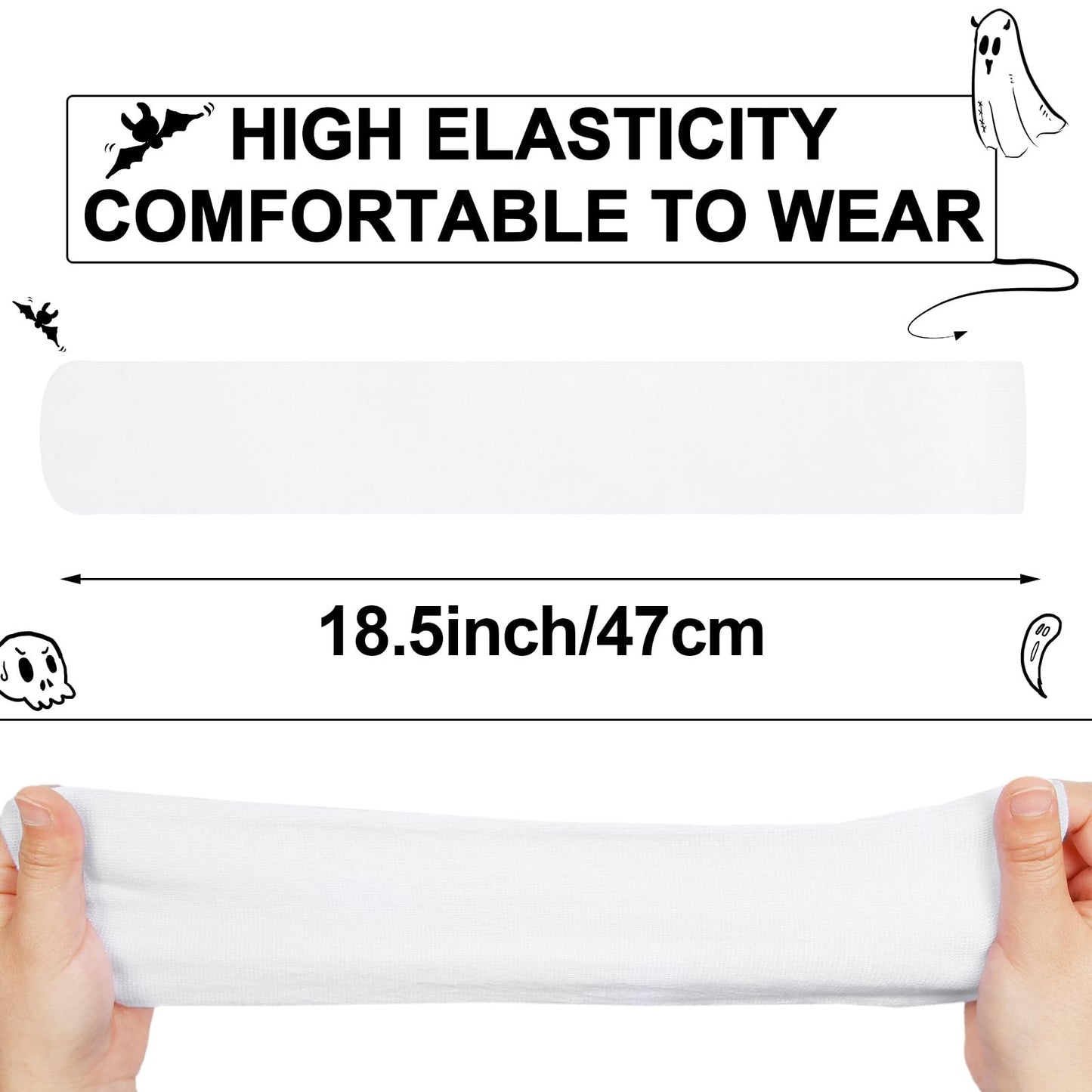 Sintege 6 Pairs Sublimation High Socks Printable Athletic Crew Socks for Men Women Teen Sports Socks Party Decoration（White）