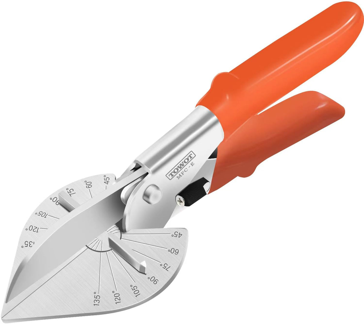 TOWOT Sharp Multi Angle Miter Shear Cutter, Adjustable at 45 To 135 Degree With Safety Lock Hand Tools for Cutting Plastic, PVC and Molding Trim TOWOT