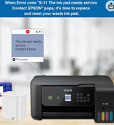 PRINTERWORK612 Waste Ink Pad Replacement for EPSON Ecotank ET-2800 ET-2803 ET-2720 ET-2711 ET-4700 L3110 L3210 L3150 L3250 etc. Printers, Maintenance Box with Extra Sponge Absorbant GENERIC