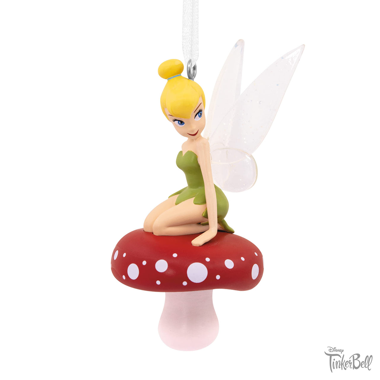 Hallmark Disney Tinker Bell on Mushroom Christmas Ornament Hallmark