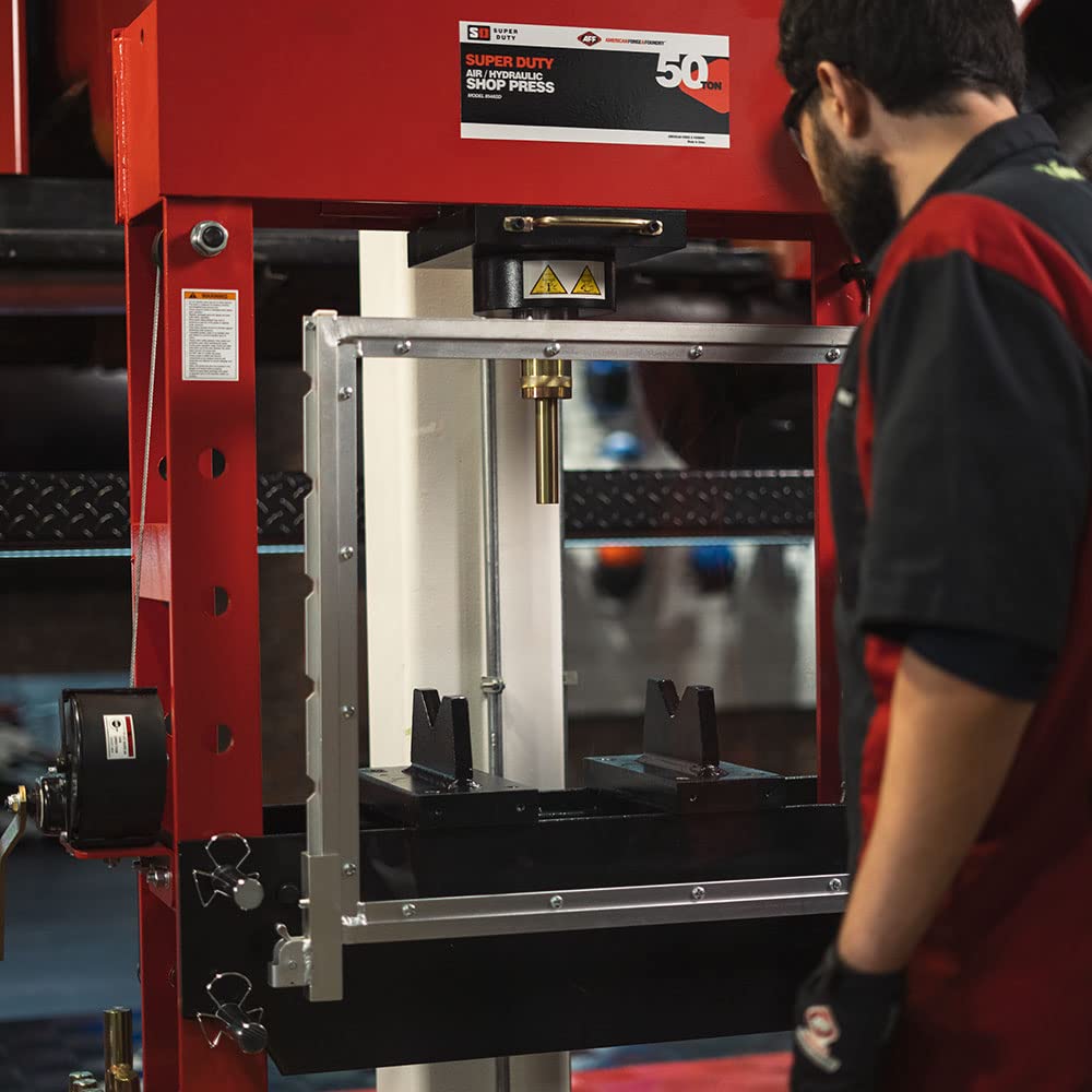 AFF Super Duty Hydraulic Shop Press, 50 Ton Capacity, 54"W x 75"H, 854ASD AFF