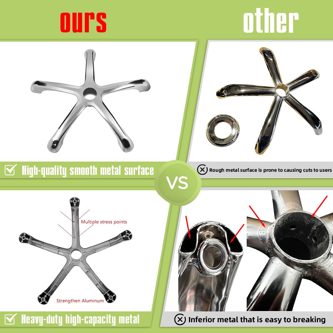 Ainilaily Rolling Stool with Wheels, Heavy Duty 400 lbs Stool for Shop Guitar Lab Tattoo Workbench Medical, Adjustable Swivel Stool Chair (Grey) Ainilaily