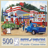 Bits and Pieces – 500 Piece Jigsaw Puzzle for Adults – Frank's Friendly Service - Americana Summer Jigsaw Puzzle by Kay Lamb Shannon, Puzzle Size: 18" x 24" (500 Pieces Frank's Friendly Service) Bits and Pieces