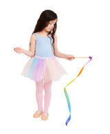 Sarah's Silks Mini Rainbow Streamer - Long Ribbon Wand for Kids, Pretend Play, Dance, Baton Stick Twirling, and Gymnastics Party Favors | 100% Silk and Wood Montessori and Waldorf Toys (1) Sarah's Silks