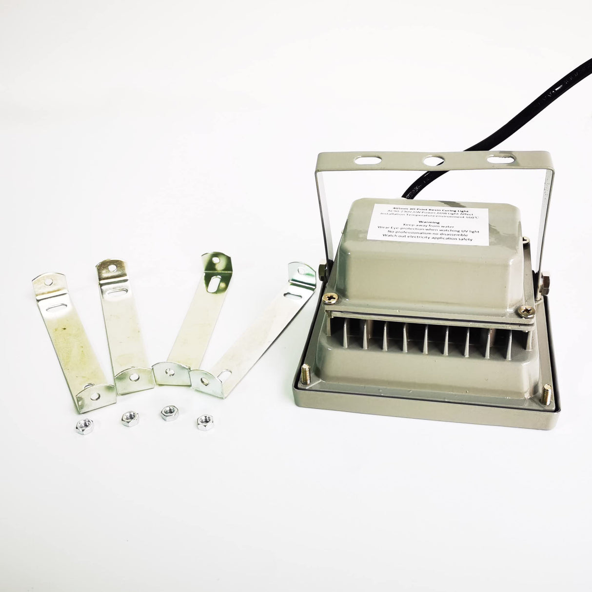 FUNGDO UV Curing Light with Solar Turntable Reflective Film to Make DIY Curing Station for LCD/SLA/DLP 3D Printer solidify photosensitive Resin 405nm UV Resin with 20w Power 200w Output Affect FUNGDO