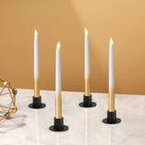 4 Pcs Black Candle Holders Retro Candlestick Holder Farmhouse Decor for Home Wedding Party Anniversary Housewarming Gifts for Women Men ysnn