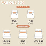 Homemate Heated Mattress Pad California King Size, 5 Heated Setting Coral Fleece Electric Mattress Pad King, Bed Warmer with Dual Controller & Auto Off 10 Hours, Fit Up to 21 Inch, 84"x72" Homemate