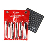 OWDEN 6 Pieces Hollow Hole Punch Set (1/8" - 5/16"),Leather Punch Tools, with A Free Cutting MAT OWDEN