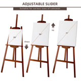 Stuelloaf Adjustable Wooden Painting Easel, Pine Art Easel Stand Hold up to 43'', Painting Canvas for Wedding Sign and Poster, Drawing for Adults, Begginners and Students, Walnut Stuelloaf