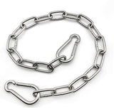 1 PCS Heavy Duty Stainless Steel Chain 550LB Capacity for Punching Bags Hanging Chair Hammocks Swing Trapeze Yoga (20, 4MM) MIKMAYTOO