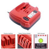 Elefly BDFC240 Battery Charger Compatible with Black and Decker 18V 14.4V 12V 9.6V 24V NiCD NiMH Battery HPB18 HPB18-OPE HPB14 HPB12 HPB96 HPB24, Compatible with Black and Decker 18V Charger ELEFLY