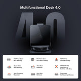 roborock Saros 10R Robot Vacuum and Mop, Powerful Suction, Zero-Tangling, 3.14’’ Ultra Slim, FlexiArm Riser Technology for Carpet & Floor, Corner & Edge Cleaning, Self-Emptying, Hot Air Drying, Black roborock