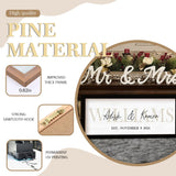 Wedding Gifts for Couples | Anniversary Gift | Engagement Gifts | Custom Wood Sign | Personalized Framed Wooden Family Name Sign for Home Decor Wall | Monogram Name Wall Decor (Black Frame, Couples) YATIE