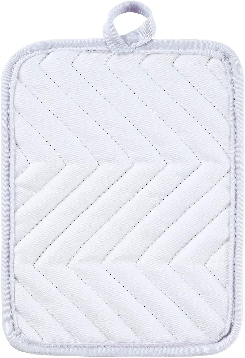 Sublimation Blanks 9"x7" Polyester/Cotton White Pot Holders with Sublimation Pocket DIY Set of 6 Tromic