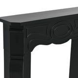 Creative Co-Op Victorian Fireplace Mantel, Black Creative Co-Op