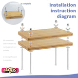 Eohcofys Book Binding Kits, Book Press Binding Materials Tools Bookbinding Kit for Beginners 11.6 x 7.9 Inch Eohcofys