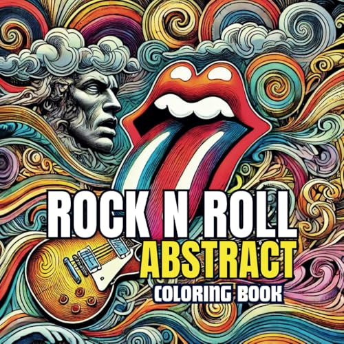 Rock N Roll Abstract Coloring Book: A Psychedelic Journey Through Music and Art: An Artistic Fusion of Rock and Abstract Patterns WoodArtSupply