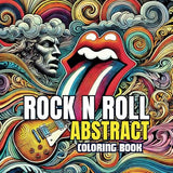 Rock N Roll Abstract Coloring Book: A Psychedelic Journey Through Music and Art: An Artistic Fusion of Rock and Abstract Patterns WoodArtSupply