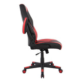 RS Gaming™ RGX Faux Leather High-Back Gaming Office Chair, Black/Red, BIFMA Compliant Realspace