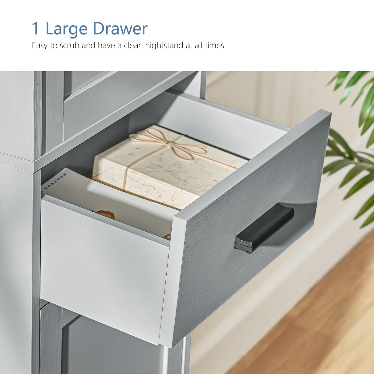 usikey 67“ Tall Bathroom Cabinet, Storage Cabinet with 4 Shelves & 2 Doors, Narrow Storage Cabinet for Bathroom, Living Room, Home Office, Grey usikey