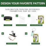 160 Pcs Metal Sublimation Keychain Blanks Bulk,Double Sided Sublimation Blanks Keychain Heat Transfer Keychain Blanks with Tassels,Sublimation Ornament Blanks Key Chain GEKIXUTP