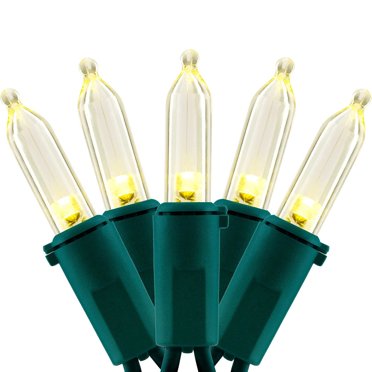 YULETIME Warm White Christmas Lights, 66 Feet 200 Count UL Certified Commercial Grade Holiday String Light Set (Warm White) YULETIME