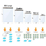 24 Pack Vacuum Storage Bags with Electric Pump, (5 Jumbo, 5 Large, 5 Medium, 5 Small, 4 Roll Up Bags) Space Saver Bag for Clothes, Mattress, Blanket, Duvets, Pillows, Comforters,Travel GONGSHI