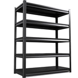 TXTDPL 59" W Storage Shelves, 5-Tier Garage Shelving, 3500 lbs Heavy Duty Garage Shelves, Adjustable Shelving Unit|Easy Assembly, for Workshop, Basement, Warehouse, 19.7" D x 59" W x 72" H, Black TXTDPL