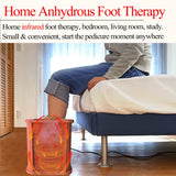 LTCCDSS Portable red Cedar Foot Sauna Bucket, Far Infrared Heating Foot Sauna Barrel，Pedicure Box,Max Preset Temp 64-149°F Removable Temperature-Locking Leg Sleeves, （17.7 in*15.9 in*13.8 in） LTCCDSS