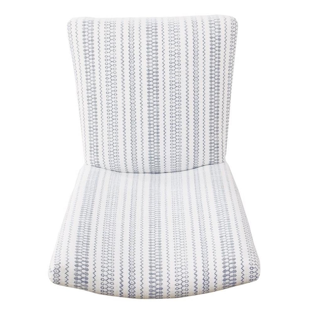 HomePop Classic Parsons Dining Chair -Blue Farmhouse Stripe (Set of 2) HomePop