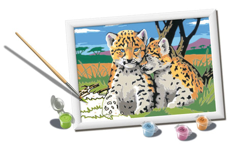 Ravensburger Safari Friends Paint by Numbers Kit for Kids - 20262 - Painting Arts and Crafts for Ages 9 and Up Ravensburger