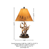 Signature Design by Ashley Derek Rustic Cabin Antler Lamp Set, 2 Count, Brown Signature Design by Ashley