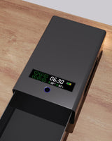 Slider Gun Safe for Nightstand, Desk, Bed Side,Truck，Auto Sliding drawer Hand Gun Safe for Pistol with Fingerprint, Handgun Lock Box with USB Power port,Safe for Valuable Items Teentan