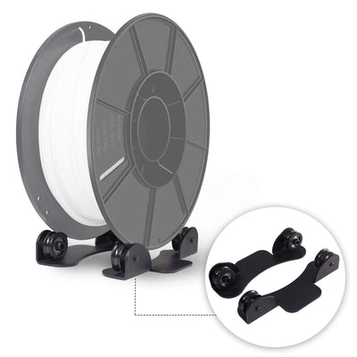 Iverntech 1 Set 3D Printer Filament Spool Holder, Sheet Metal Filament Mount Rack Spool Holder for PLA, ABS, Wood, TPU, Nylon, Flexible 3D Printing Materials