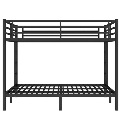 JIJIWANG Metal King Over King Bunk Bed for Teens and Adults,Space-Saving/Noise Reduced/No Box Spring Needed, Black