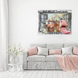 MOMDEDP Highland Cow Diamond Painting Kits for Adults - 5D Cow Diamond Art Kits for Beginners, DIY Cow Diamond Art Painting Crafts Funny Cow for Decor Home Walls Gifts 12X16Inch MOMDEDP