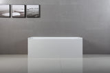 Kingston Brass VTAP603222L Aqua Eden 60-Inch Acrylic Alcove Tub with Left Hand Drain Hole, L 60" x W 32" x H 21-5/8"D, White Kingston Brass
