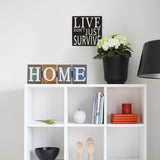 Aecipl Wooden Home Sign Rustic Decorative Letters Freestanding Letter Centerpiece Folding Word Sign Wood Farmhouse Decor for Tabletop Shelf Mantel Entryway Kitchen (Home) Aecipl