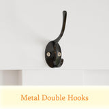 WOODTIME Extra Large Hall Tree with Bench and Shoe Storage, Multi-Purpose Entryway Bench with Coat Rack, Adjustable Shelves, 6 Double Hooks and 21 Open Compartments, White WOODTIME