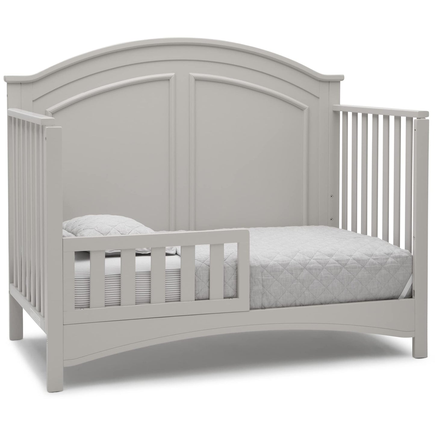 Delta Children Perry 6-in-1 Convertible Crib - Greenguard Gold Certified, Moonstruck Grey