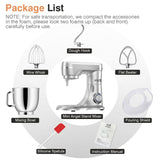 Mini Angel Stand Mixer,10-Speed 5QT Kitchen Electric Mixer,Tilt-Head Food Mixer with Dough Hook, Wire Whisk, Flat Beater, Stainless Steel Bowl (Silver) Mini angel