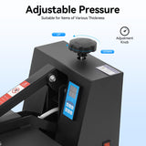 16"x24" Heat Press, 110V Heat Press Machine, 1800W Aluminum Steel Bearing Pillows Patterns Printing Pressure&Time&Temp Adjustable Heating Presser w/Automatic Thermostat, Intelligent Control Panel HCYHSLH