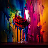 Oil Painting of Wine Glass Cup 5D Diamond Painting Kits for Adults Full Drill Round Rhinestone Full Range of Drill Acrylic Diamond Gem Beads DIY Art Craft, Home Wall Decor (14x14 inch) ei327 WoodArtSupply