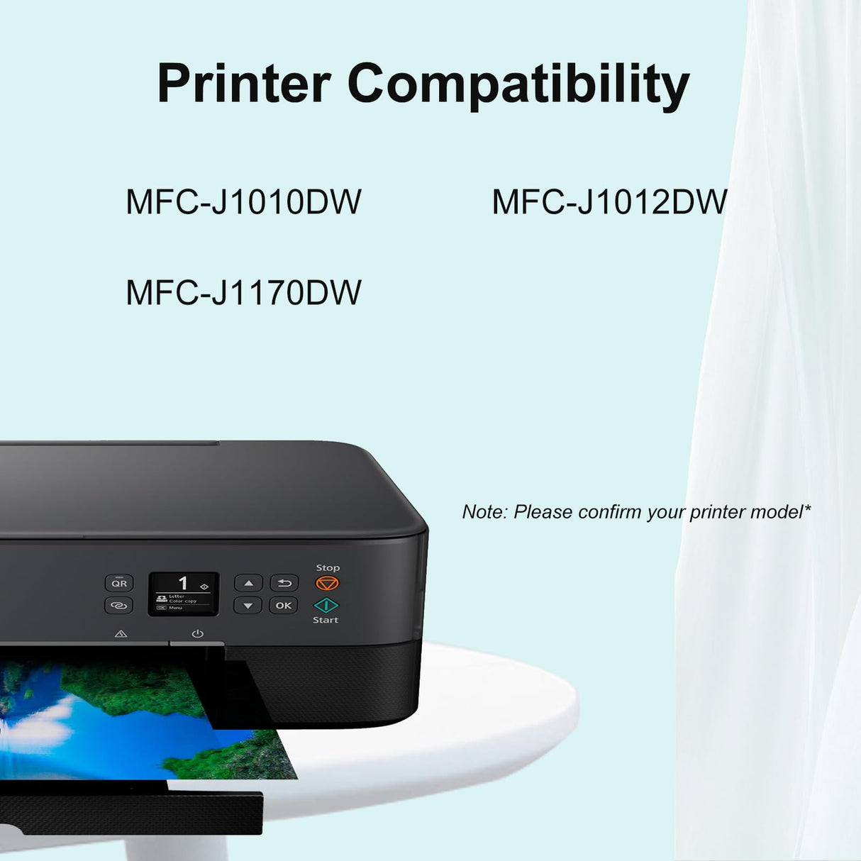 WORTHDO LC401XL High Yield Black Ink Cartridges Compatible for Brother LC401 XL Black Work with Brother MFC-J1010DW MFC-J1012DW MFC-J1170DW Printer (2 Pack) WORTHDO