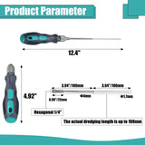 XIFOWE Clog Poke 3D Printer Accessories, Φ1.7mm L200mm Prolong Throat Piercing Needle Tool for Any 1.75mm Nozzles, 3D Printer Nozzle Cleaning Kit, Removable Needle, Quick Dredging, Reuse The Handle XIFOWE