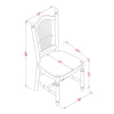 East West Furniture HLDO5-BMK-W 5 Piece Dining Table Set for 4 Includes a Round Kitchen Table with Pedestal and 4 Kitchen Dining Chairs, 42x42 Inch, Buttermilk & Cherry East West Furniture