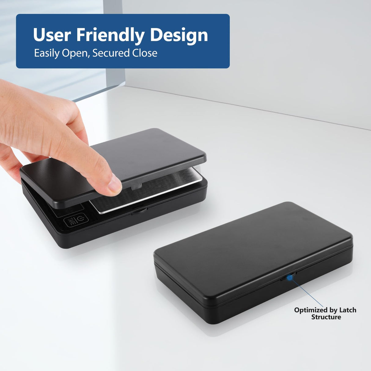 Vitafit 500g Digital Gram Scale in 0.01g, High Accuracy Assured by Built-in Level Bubble, Scale Professional Since 2001, Pocket Scale for Multi-Function: Kitchen, Food, Jewelry, Lab, Coffee, Black Vitafit