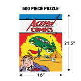 Superman Action Comics 1 500 Piece Jigsaw Puzzle for Adults, 16" L X 21.5" W GRAPHICS & MORE