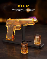 Gifts for Men Dad, 10.1 Oz Whiskey Decanter Set with 2 Glasses, Unique Dad Birthday Gift Ideas from Daughter Son, Personalized Liquor Dispenser for Liquor Scotch Bourbon Vodka The Wine Things